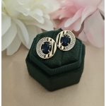 Jasmine antiallergén vonzó sötétkék fülbevaló