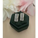 Agóra antiallergén fehér cirkónia köves fülbevaló