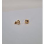 Félgömb srófos orvosi fém fülbevaló