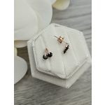 Antiallergén fekete cseresznye bedugós fülbevaló