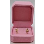 Virág kislány/baba orvosi fém fülbevaló