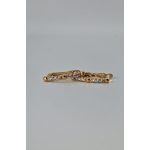 Ajna fehér cirkónia köves orvosi fém fülbevaló