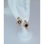 Ada fekete köves antiallergén fülbevaló