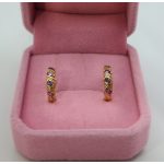 Adelina antiallergén lila kicsi fülbevaló