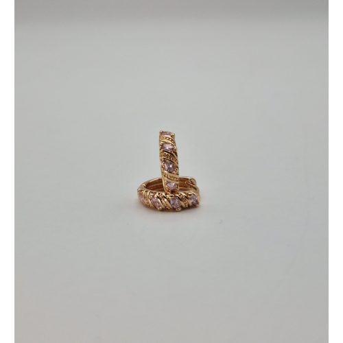 Adelina antiallergén rózsaszín kicsi fülbevaló