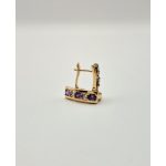 Silviana antiallergén lila fülbevaló