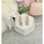 Bland antiallergén rózsaszín elegáns fülbevaló