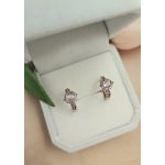 Linus antiallergén rózsaszín kislány fülbevaló