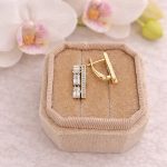 Dimana antiallergén fehér köves fülbevaló