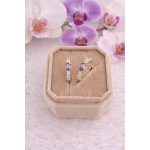 Arila antiallergén lila köves fülbevaló